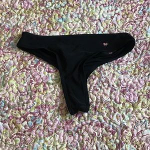 black bathing suit bottoms